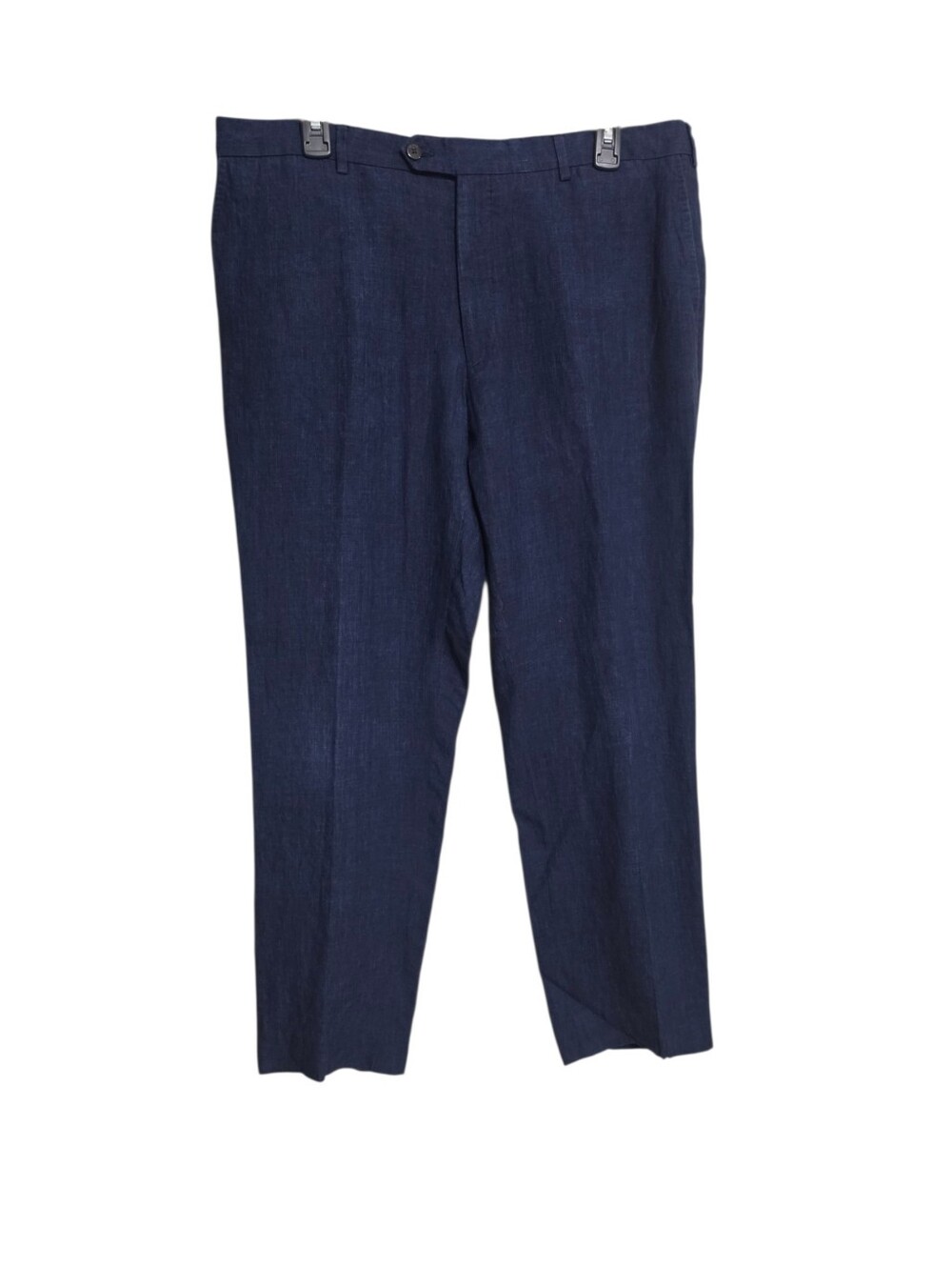 Pal Zileri Blue Woven Linen Pants Slacks 38X29 Reg Fit Breathable Sustainable